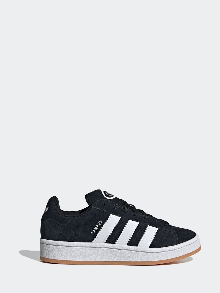 adidas Black/White Junior Campus 00s Trainers - Image 1 of 9