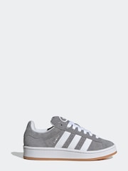 adidas Grey/White Junior Campus 00s Trainers - Image 1 of 9