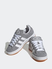 adidas Grey/White Junior Campus 00s Trainers - Image 4 of 9