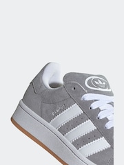 adidas Grey/White Junior Campus 00s Trainers - Image 8 of 9