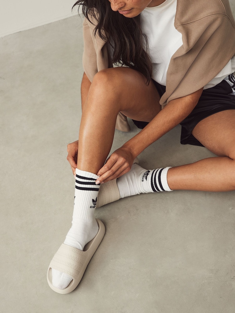 adidas Originals Brown Adilette Ayoon Slides - Image 2 of 12