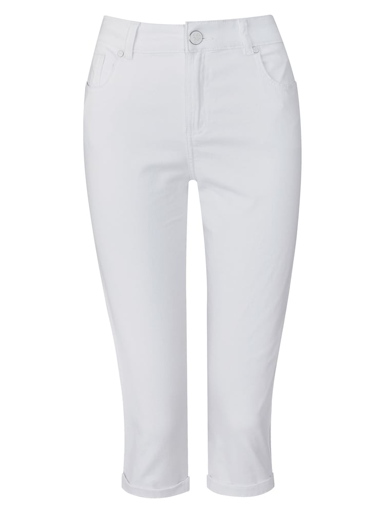 Joe Browns White Essentials Stretch Capri Trousers - Image 3 of 3