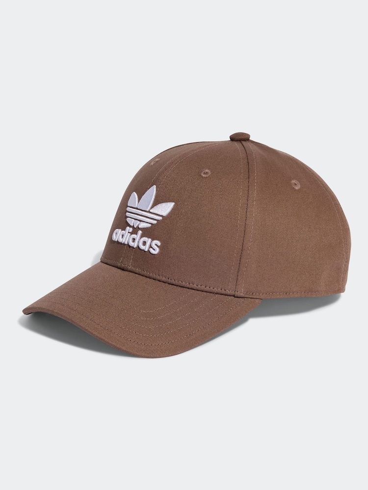 Коричневый - Бейсболка adidas Originals Trefoil 100% Cotton - Изображение 1 из 4