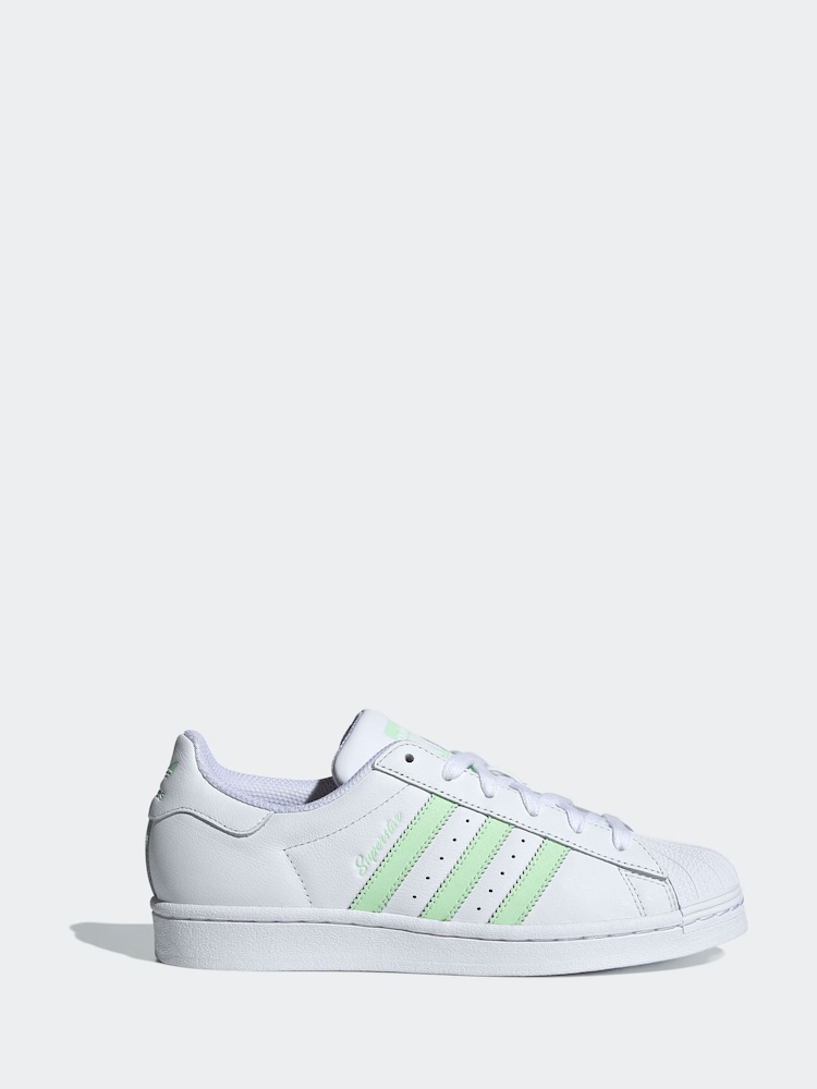 adidas Originals White Superstar Trainers - Image 1 of 8