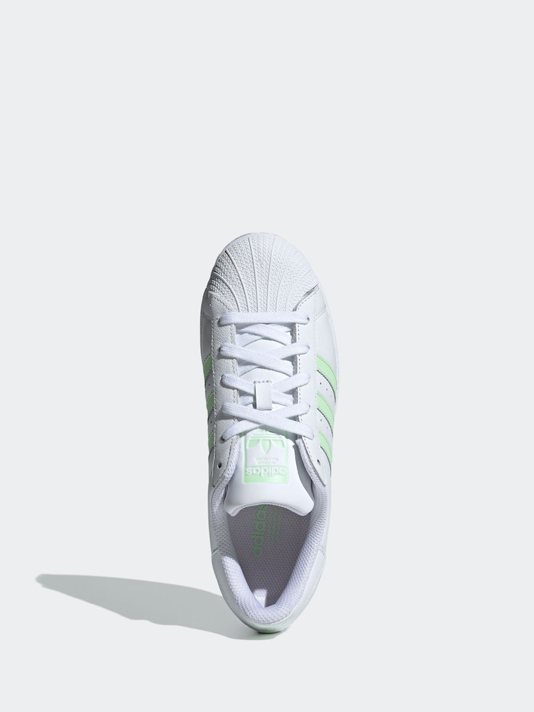 adidas Originals White Superstar Trainers - Image 5 of 8