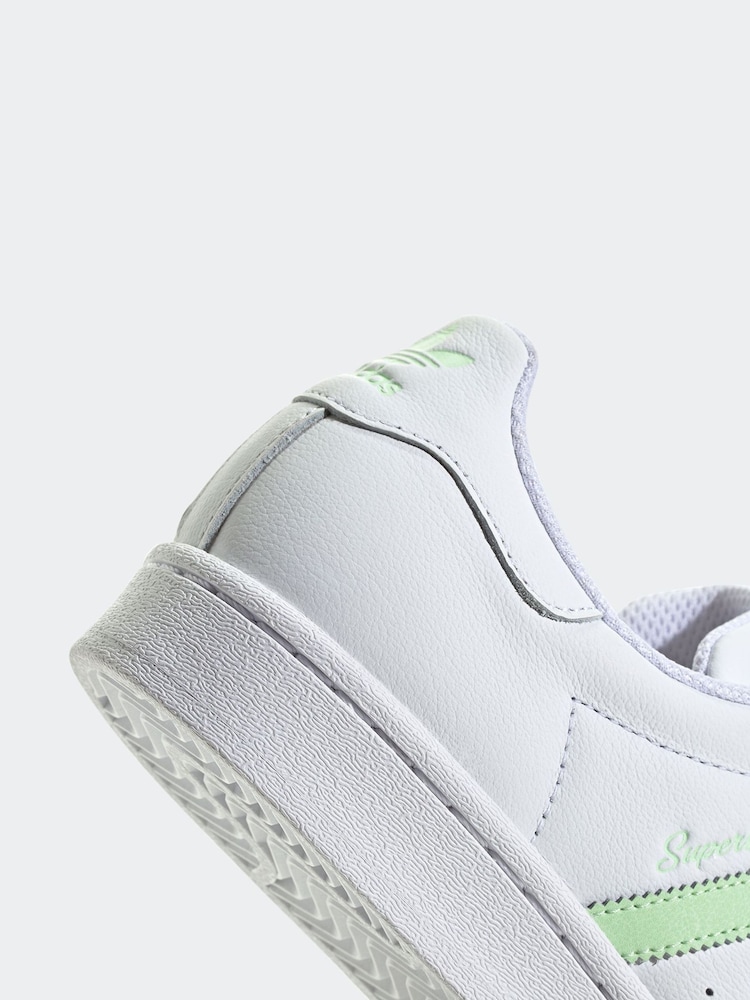 adidas Originals White Superstar Trainers - Image 8 of 8