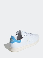 adidas Originals Blue/White Stan Smith Trainers - Image 2 of 8