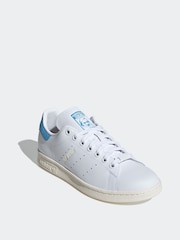 adidas Originals Blue/White Stan Smith Trainers - Image 3 of 8