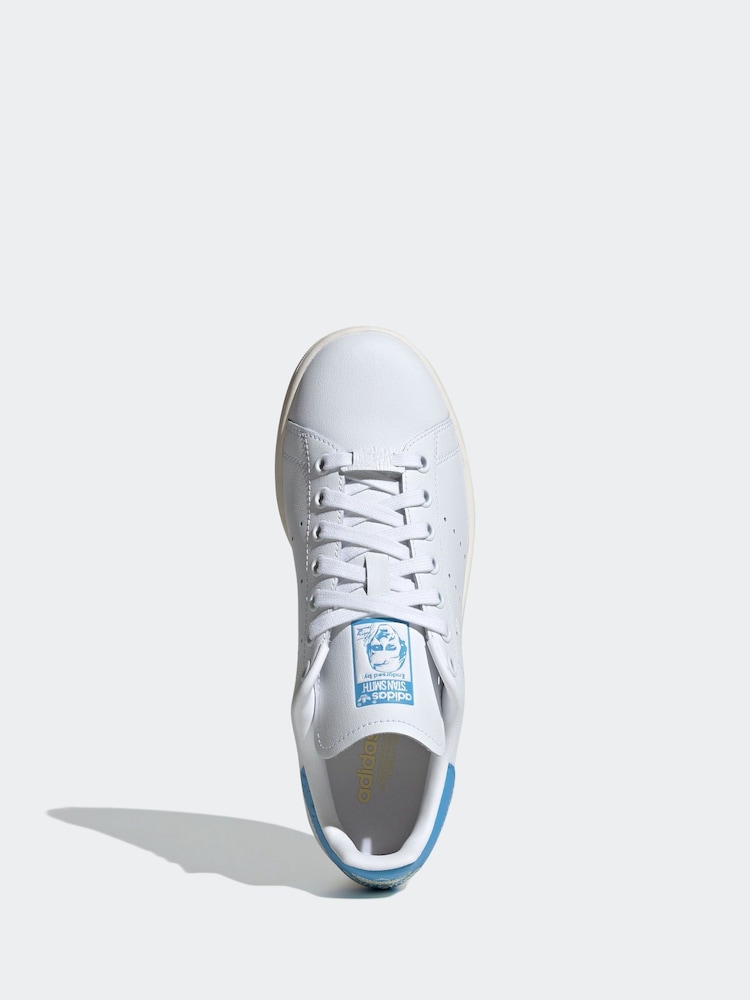 adidas Originals Blue/White Stan Smith Trainers - Image 5 of 8