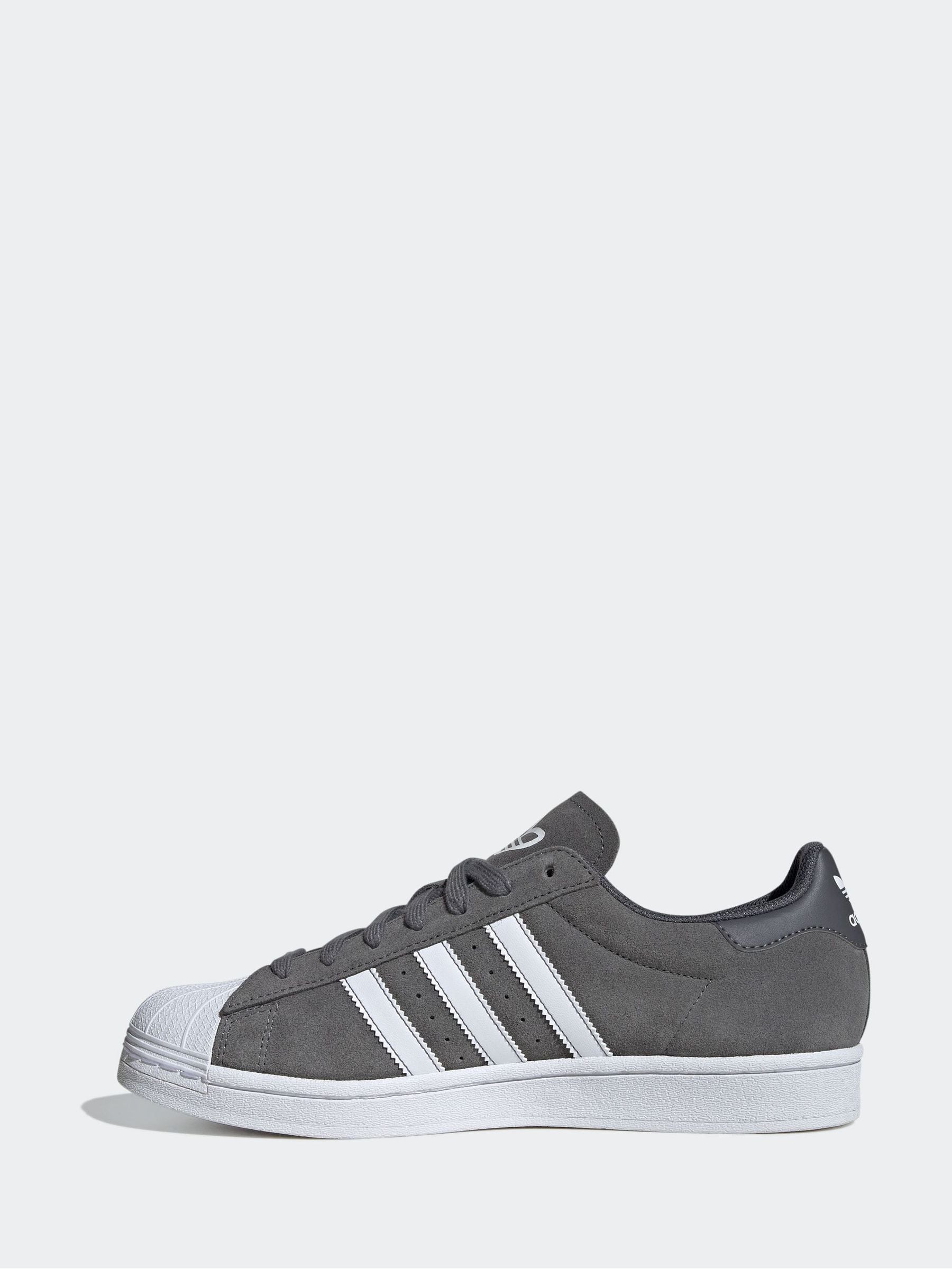 Adidas light grey superstar trainers outlet