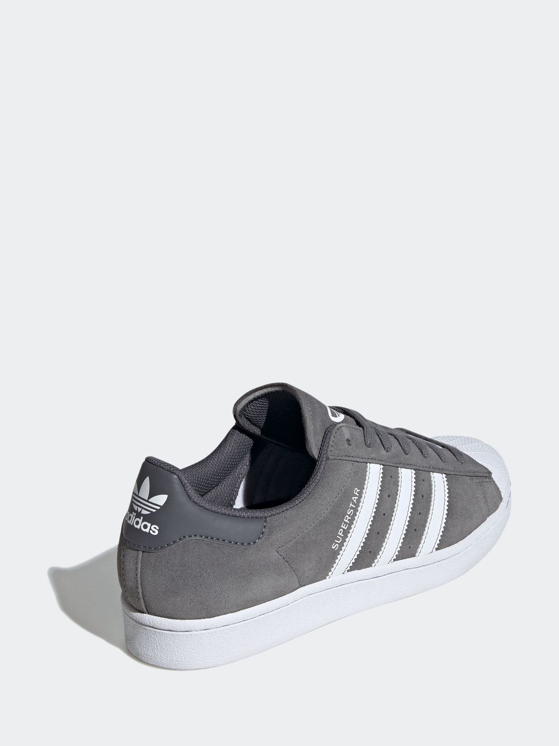 Buy adidas Originals Grey Superstar Traniers from Next Luxembourg