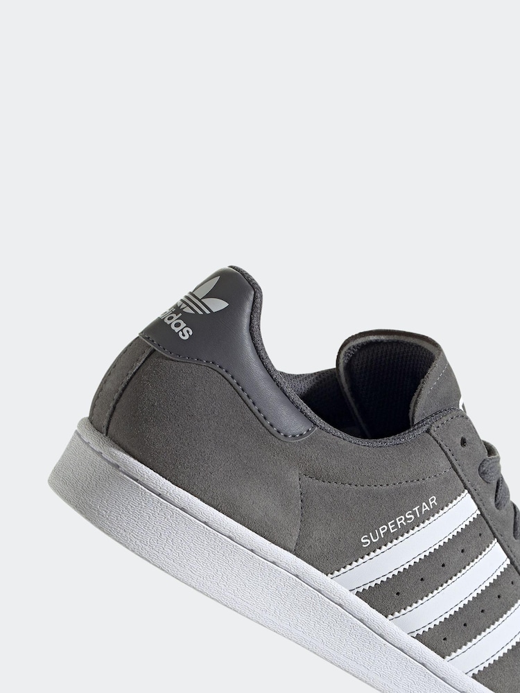 adidas Originals Grey Superstar Traniers - Image 8 of 8