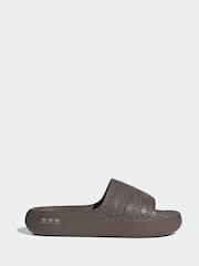 adidas originals Brown Dark Adilette Ayoon Sandals - Image 1 of 10