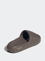 adidas originals Brown Dark Adilette Ayoon Sandals - Image 2 of 10