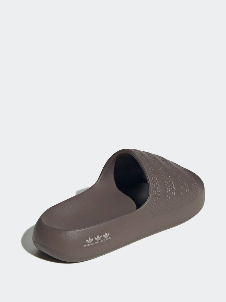adidas originals Brown Dark Adilette Ayoon Sandals - Image 2 of 10