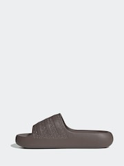 adidas originals Brown Dark Adilette Ayoon Sandals - Image 4 of 10
