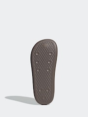 adidas originals Brown Dark Adilette Ayoon Sandals - Image 7 of 10