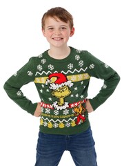 Character Green The Grinch Christmas Jumper - Image 1 of 7