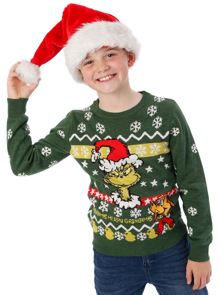 Character Green The Grinch Christmas Jumper - Image 2 of 7