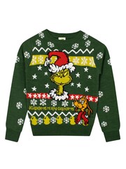 Character Green The Grinch Christmas Jumper - Image 5 of 7