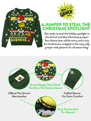 Character Green The Grinch Christmas Jumper - Image 7 of 7
