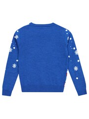 Character Blue Christmas Spiderman Jumper - Image 3 of 10