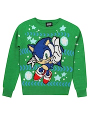 Character Christmas Sonic Jumper - Bild 1 von 10