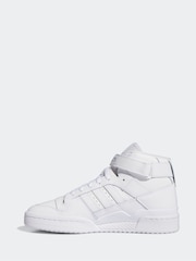 adidas Originals Off White Forum Mid Trainers - Image 5 of 11