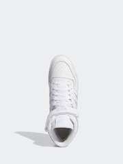 adidas Originals Off White Forum Mid Trainers - Image 8 of 11