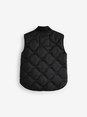 Black Quilted Gilet (3mths-10yrs) - Image 2 of 3