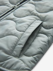 Sage Green Quilted Gilet (3mths-10yrs) - Image 4 of 4