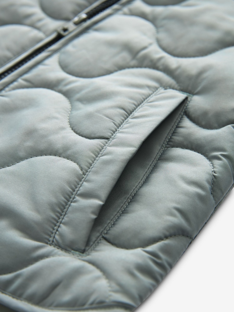 Sage Green Quilted Gilet (3mths-10yrs) - Image 4 of 4