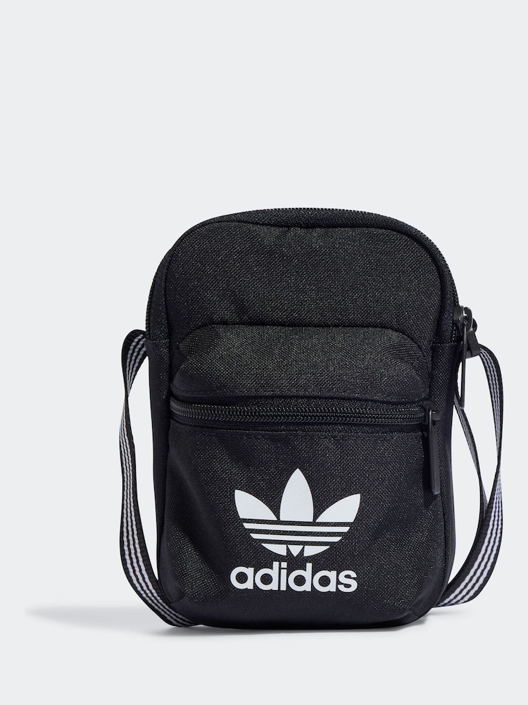 adidas Originals Black Adicolour Classic Festival Crossbody Bag - Image 1 of 4