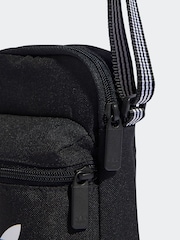 adidas Originals Black Adicolour Classic Festival Crossbody Bag - Image 4 of 4