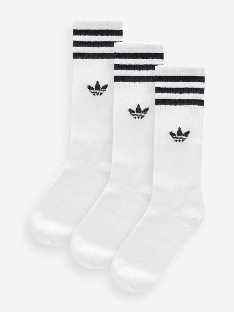 adidas Originals Off White High Crew Socks - Image 1 of 5