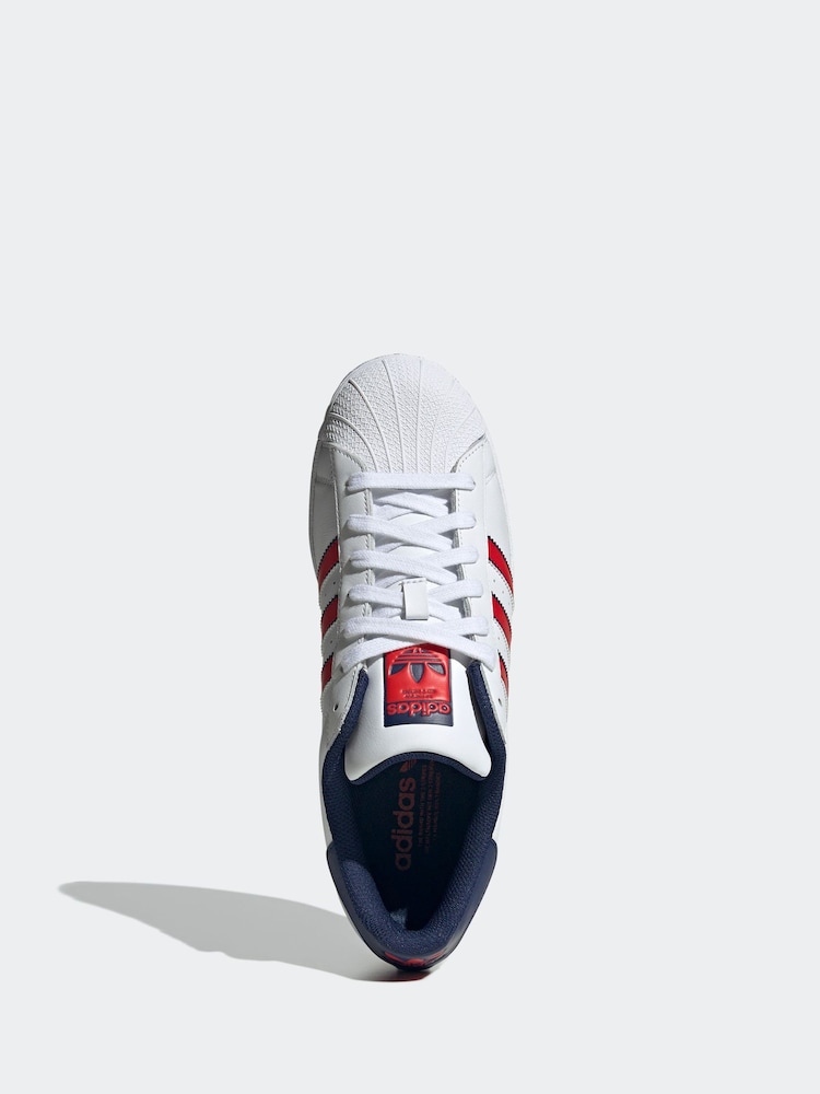 adidas Originals Superstar White Trainers - Image 5 of 8