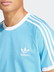 Темно-синий - Футболка из 100% хлопка adidas Adicolor Classics 3 - Изображение 5 из 6