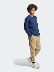 adidas Originals Blue Trefoil Essentials Crew Neck Sweatshirt - Image 3 of 6