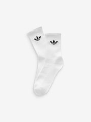 Weiß - adidas Originals Trefoil-Socken im 6er-Pack - Bild 2 von 4