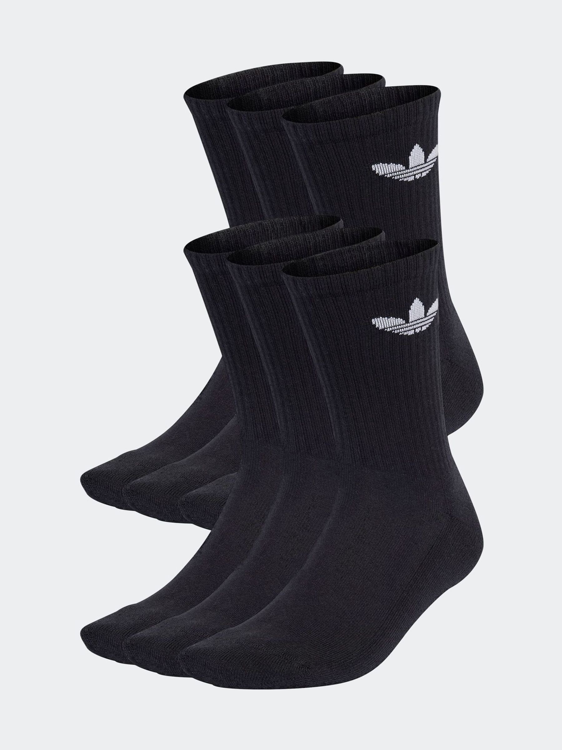 Buy adidas original Black Dark Trefoil Crew Socks 3 Pack from the Next UK online shop
