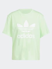 adidas Originals Green Adicolor Trefoil Boxy T-Shirt - Image 6 of 6
