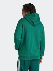 adidas Originals Green 100% Cotton Adicolor Classics Trefoil Hoodie - Image 3 of 8