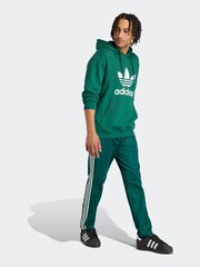 adidas Originals Green 100% Cotton Adicolor Classics Trefoil Hoodie - Image 4 of 8