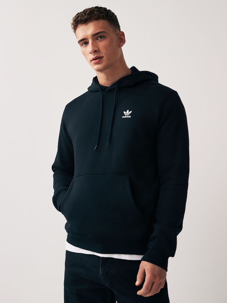 adidas Originals Black Trefoil Essentials Hoodie - Image 1 of 6