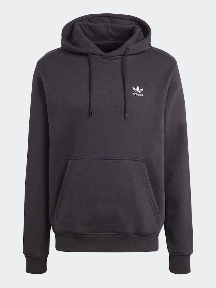 adidas Originals Black Trefoil Essentials Hoodie - Image 6 of 6