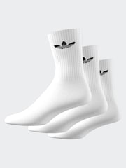 adidas Originals Off White Cushion Crew Socks 3 Pack - Image 2 of 8