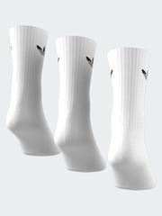 adidas Originals Off White Cushion Crew Socks 3 Pack - Image 4 of 8