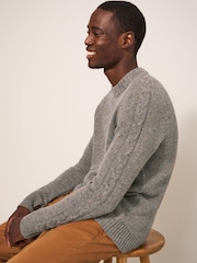 White Stuff Grey Arundel Crew Jumper - Image 4 of 7