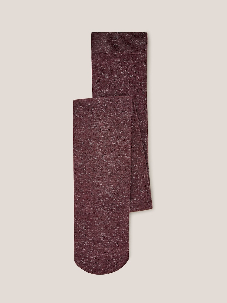 White Stuff Purple Sienna Sparkle Tights - Image 1 of 3