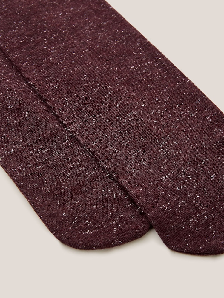 White Stuff Purple Sienna Sparkle Tights - Image 3 of 3